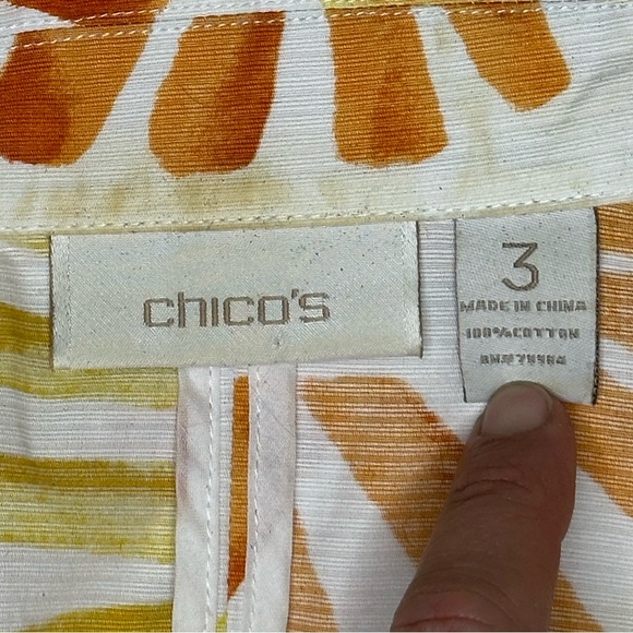 Chicos cotton women’s jacket size 3 - Picture 5 of 5
